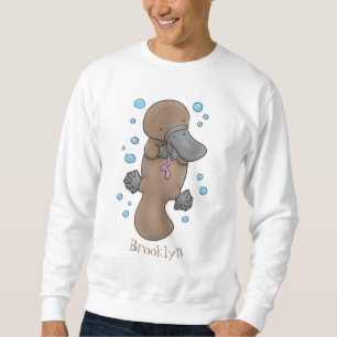 Niedliche Hochglanztuch-Cartoon-Abbildung Sweatshirt