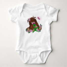 Niedliche Hochlandkuh Baby Strampler
