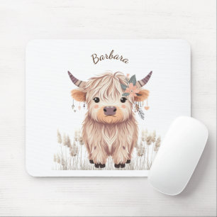Niedliche Hochlandkuh Mousepad