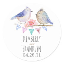 Niedliche Hochzeit von Vögeln