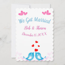 Niedliche Hochzeitskarte für nur verheiratete Pers