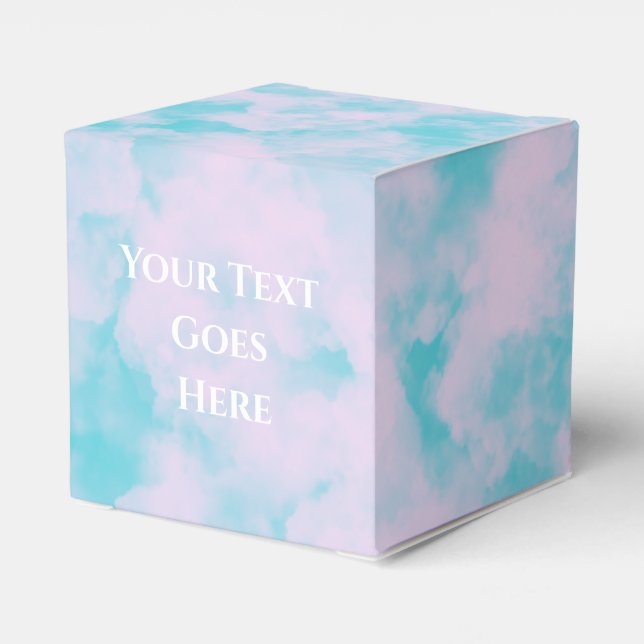 Niedliche Hochzeitstorte Geschenkschachtel (Rückseite)