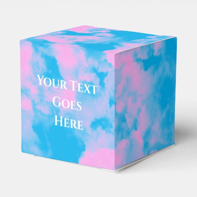 Niedliche Hochzeitstorte Geschenkschachtel (Rückseite)