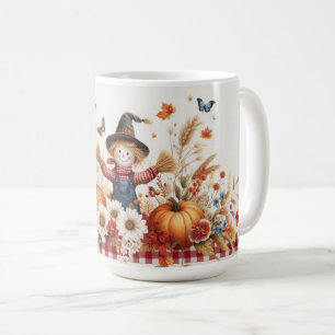 Niedliche Höhle mit Pumpkins und Wildblumen Kaffeetasse