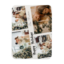 Niedliche Holiday Family Collage Accent Throw Kiss
