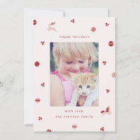 Niedliche Holiday Ornament Doodles mit Einhorn