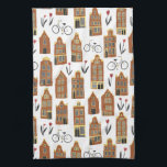 Niedliche holländische Häuser Amsterdam City Patte Geschirrtuch<br><div class="desc">Dekorieren Sie Ihre Küche mit diesem coolen Handtuch. Macht ein tolles Haus-Erwärmung oder Jubiläum Geschenk! Sie können ihn anpassen und auch Text hinzufügen. Karo in meinem Shop für viel mehr Farben und Muster und passende Küchenartikel! Sie können immer Ihren eigenen Text hinzufügen. Lass mir Bescheid, wenn du etwas Maßgeschneidert haben...</div>