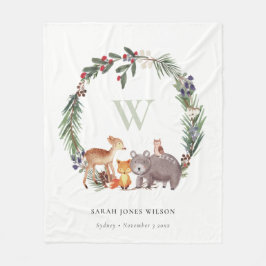 Niedliche Holzleafelblume Kids Fleecedecke