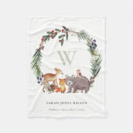 Niedliche Holzleafelblume Kids Fleecedecke