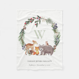 Niedliche Holzleafelblume Kids Fleecedecke