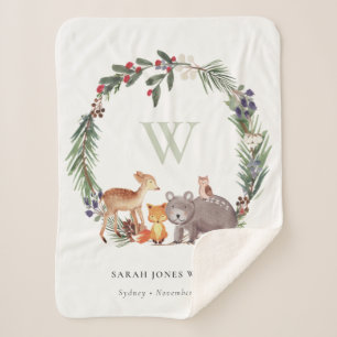 Niedliche Holzleafelblume Kids Sherpadecke