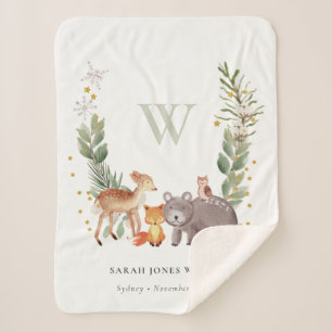 Niedliche Holzleafelblume Kids Sherpadecke