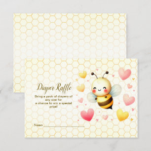Niedliche Honey Bee Baby Dusche Begleitkarte