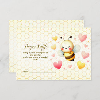 Niedliche Honey Bee Baby Dusche Begleitkarte