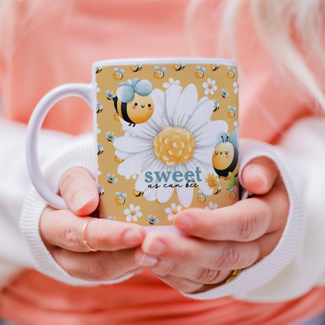 Niedliche Honey Bee Muster Custom Tasse (Von Creator hochgeladen)