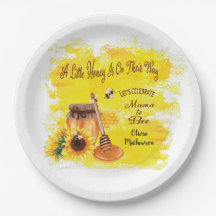 Niedliche Honey Bee Rustic Greenerity Baby Dusche