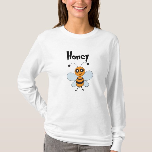 Niedliche Honigbiene T-Shirt (Vorderseite)
