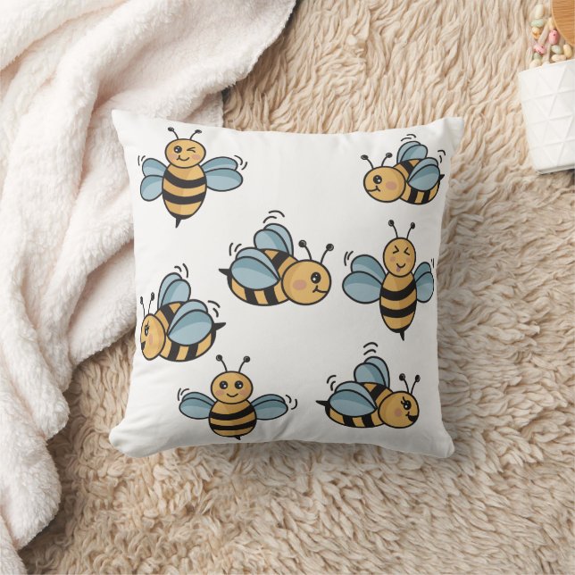 Niedliche Honigbienen Kissen (Decke)
