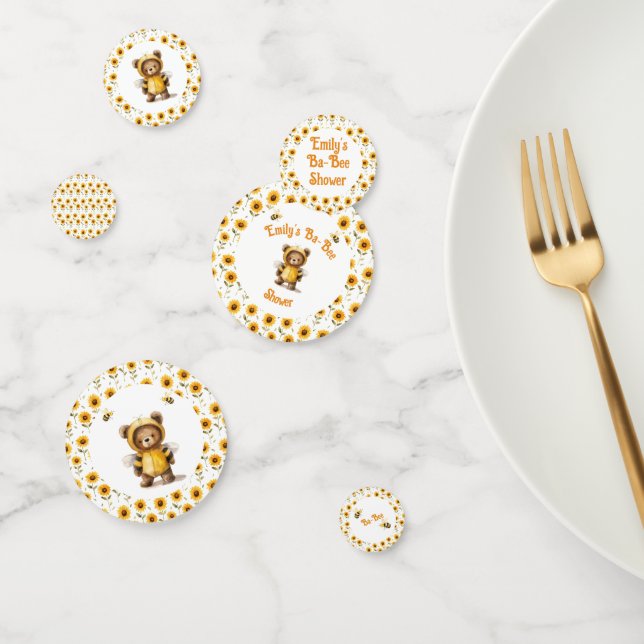 Niedliche Honigbienendusche Konfetti (Gruppe)