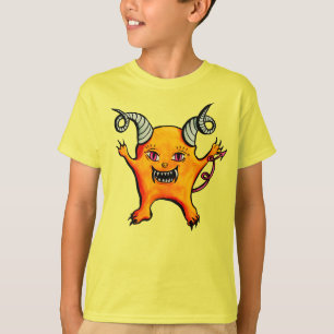 Niedliche Horned Little-Dämonenkreatur T-Shirt
