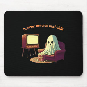 Niedliche Horror-Filme und Chill Halloween-Geist Mousepad