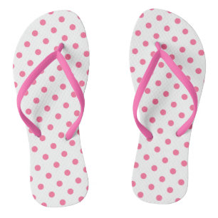 Niedliche Hot-Pink-Punkte - Flip-Flops-Slim-Gurte Flip Flops