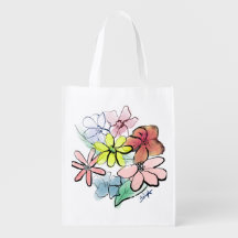 Niedliche, Hübsche Aquarellblume
