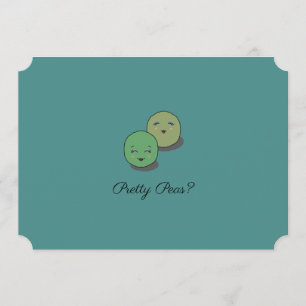 Niedliche "Hübsche Erbsen" werden Sie meine Brides Einladung