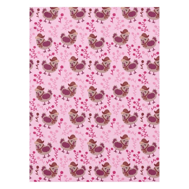 Niedliche Hühner Tischdecke (Vorderseite)