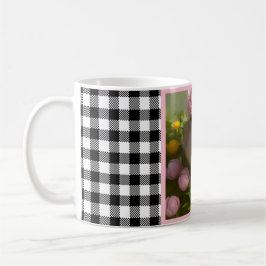 Niedliche Hühner und Blume Frühjahr Kaffeetasse