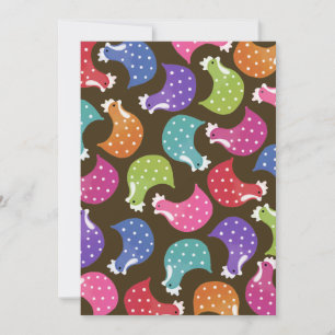 Niedliche Hühnerhähne Night Junggeselinnen-Abschie Einladung