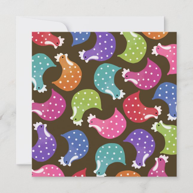 Niedliche Hühnerhähne Night Junggeselinnen-Abschie Einladung (Vorderseite)