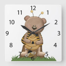 "Niedliche Hummel" ACRYLIC WALL CLOCK