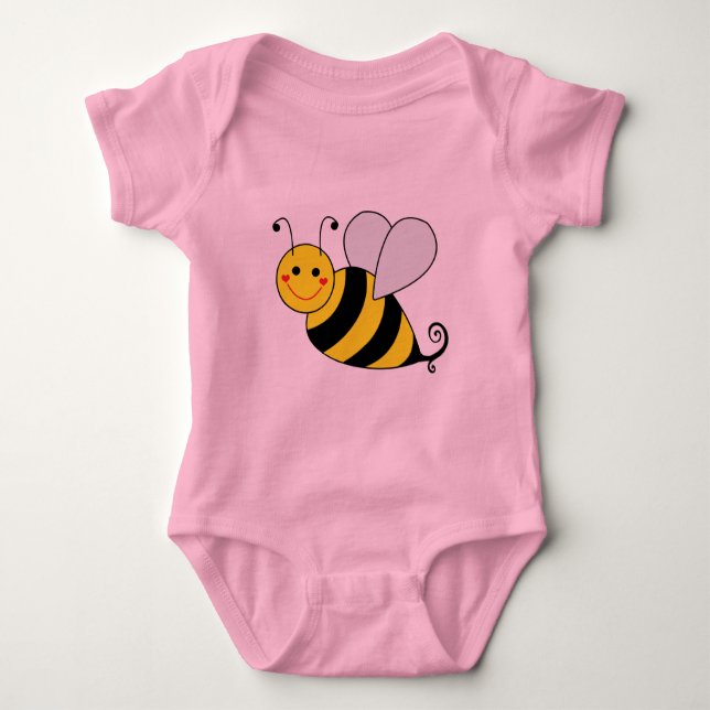 Niedliche Hummel-Biene Baby Strampler (Vorderseite)