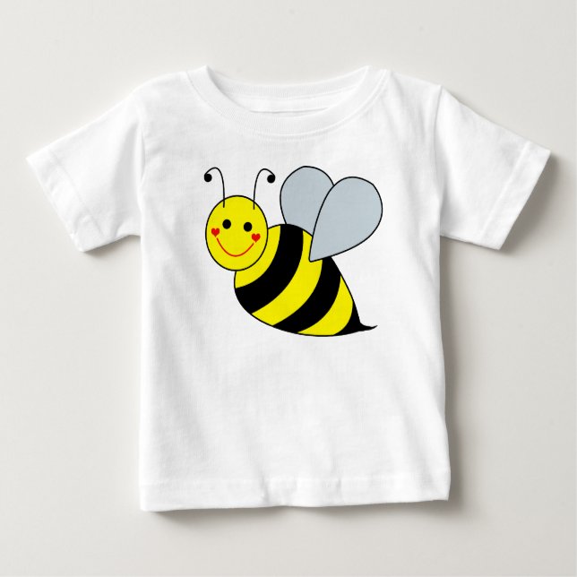 Niedliche Hummel-Biene Baby T-shirt (Vorderseite)