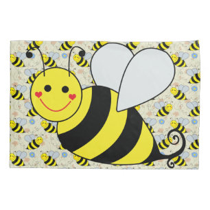 Niedliche Hummel-Biene Kissenbezug