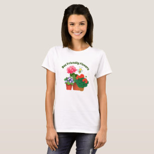 Niedliche Hummel Botanische Crew Neck T - Shirt