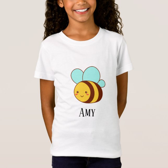 Niedliche Hummel personalisiert T-Shirt (Vorderseite)