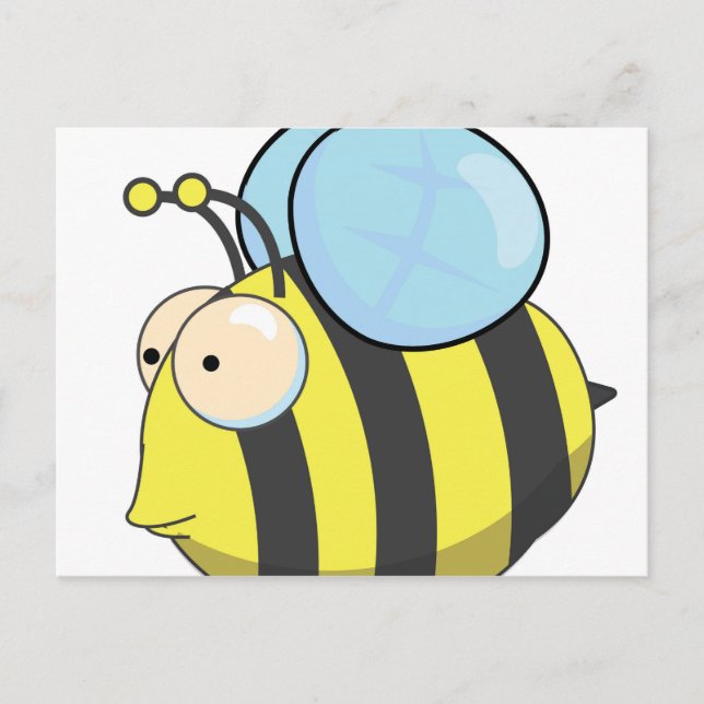 Niedliche Hummel Postkarte (Vorderseite)