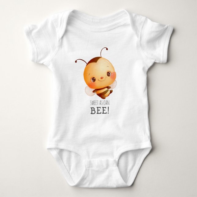 Niedliche Hummel Sweet wie Babykarosserie Baby Strampler (Vorderseite)