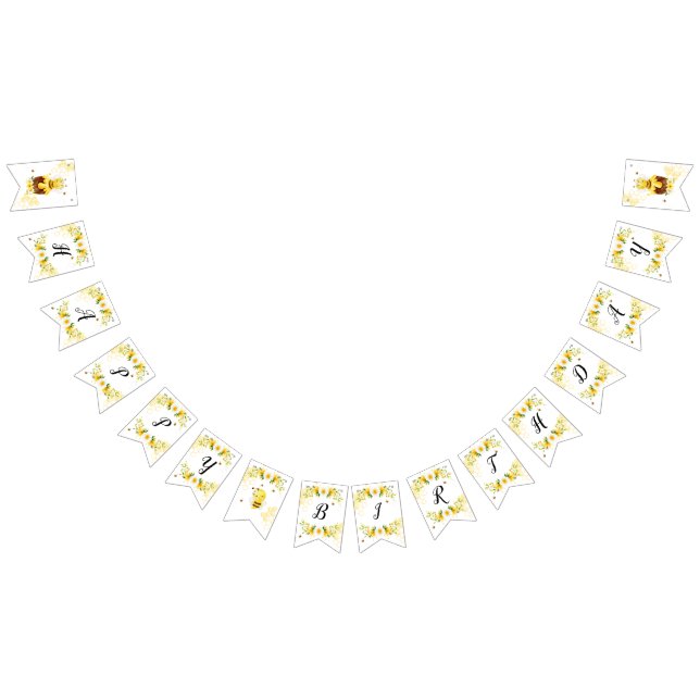 Niedliche Hummel Wimpelkette (Alle)