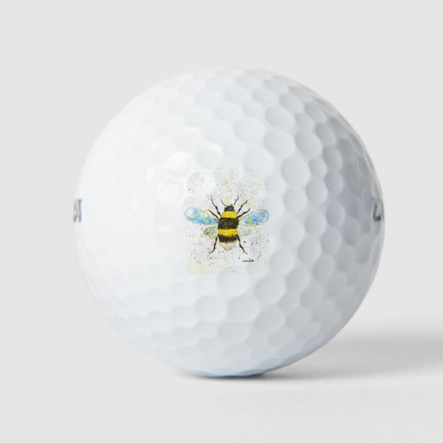 Niedliche Hummelinsekten Golfball (Vorderseite)