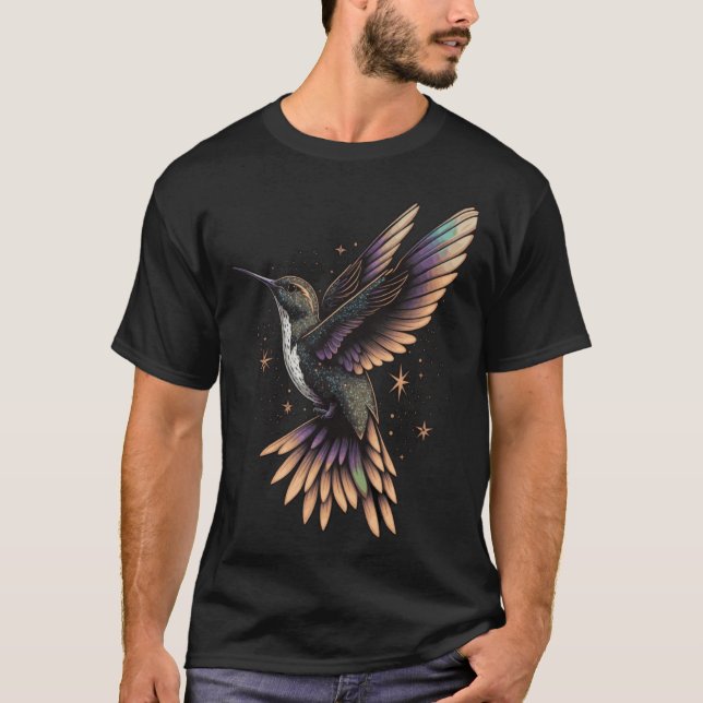 Niedliche Hummingvogel-Vogelbeobachtung Ornitholog T-Shirt (Vorderseite)
