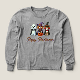 Niedliche Hunde als Gespenst, Hexe & Vampire