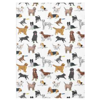 Niedliche Hunde Illustrationen Muster Tablette Tischdecke