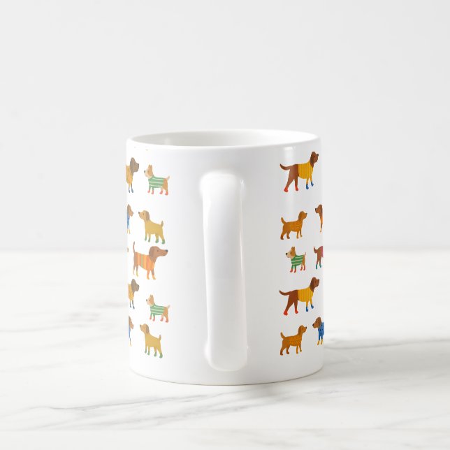 Niedliche Hunde in Pullovern Tasse (Henkel)