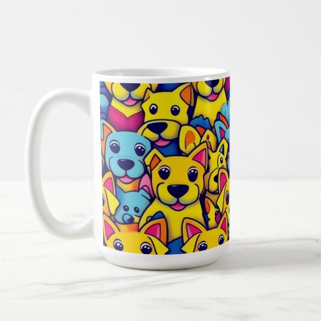 Niedliche Hunde Kaffeetasse (Links)