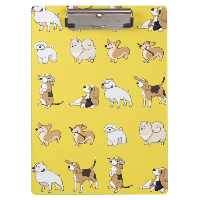 Niedliche Hunde Klemmbrett (Vorderseite)