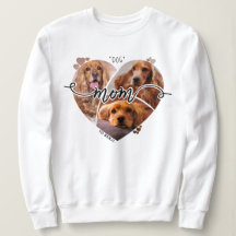 Niedliche Hunde-Mama nach Herzform