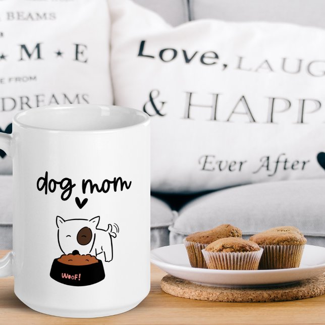 Niedliche Hunde-Mama-Tasse pawprint mit Namen Kaff Kaffeetasse (Von Creator hochgeladen)